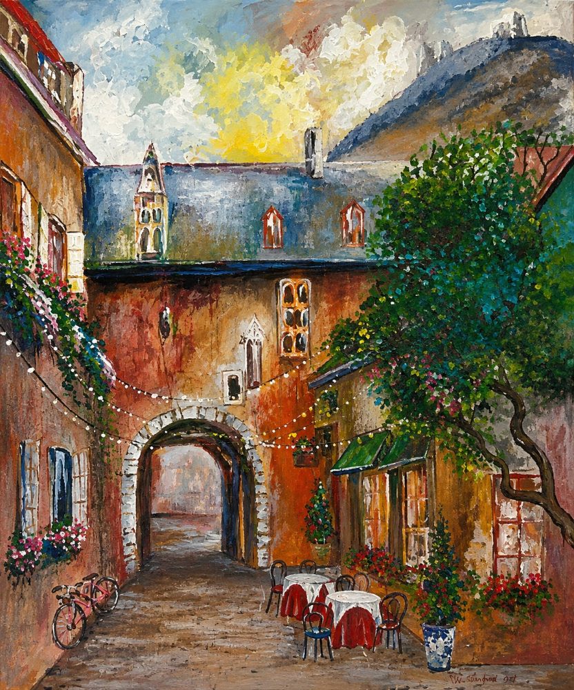 The Archway, painting by Eduard Franz Rijborz