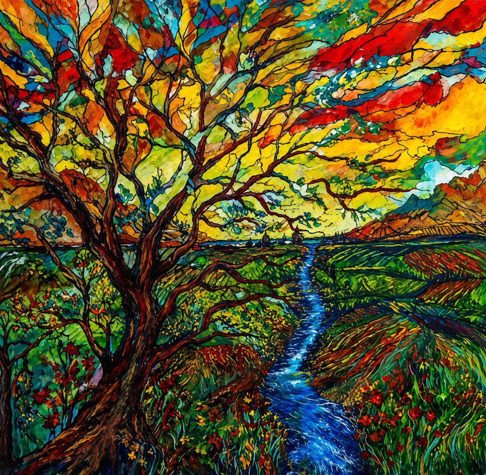 Tree of Seasons, oil on canvas